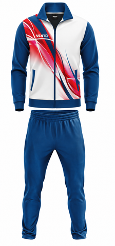 VENTO Blue White Red Volleyball Training Tracksuit – Team Warm Up Set