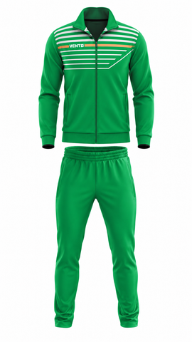 VENTO Green White Volleyball Training Tracksuit – Team Warm Up Set