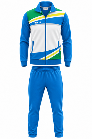 VENTO Blue Green Volleyball Training Tracksuit – Team Warm Up Set