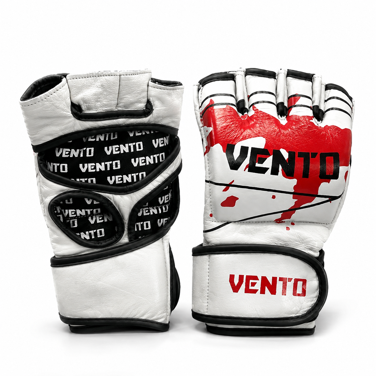 VENTO Wrap-Style Fingerless MMA Training Gloves