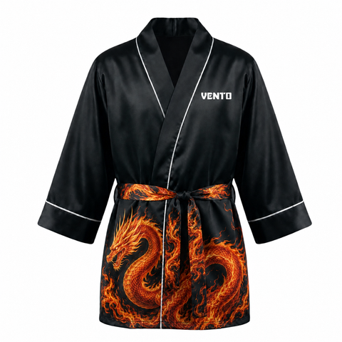 VENTO Fire Dragon Satin Boxing Robe