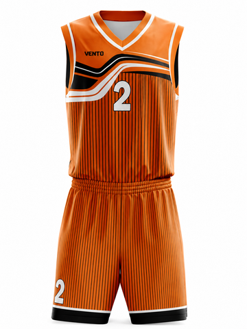 VENTO Courtline Orange Basketball Uniform