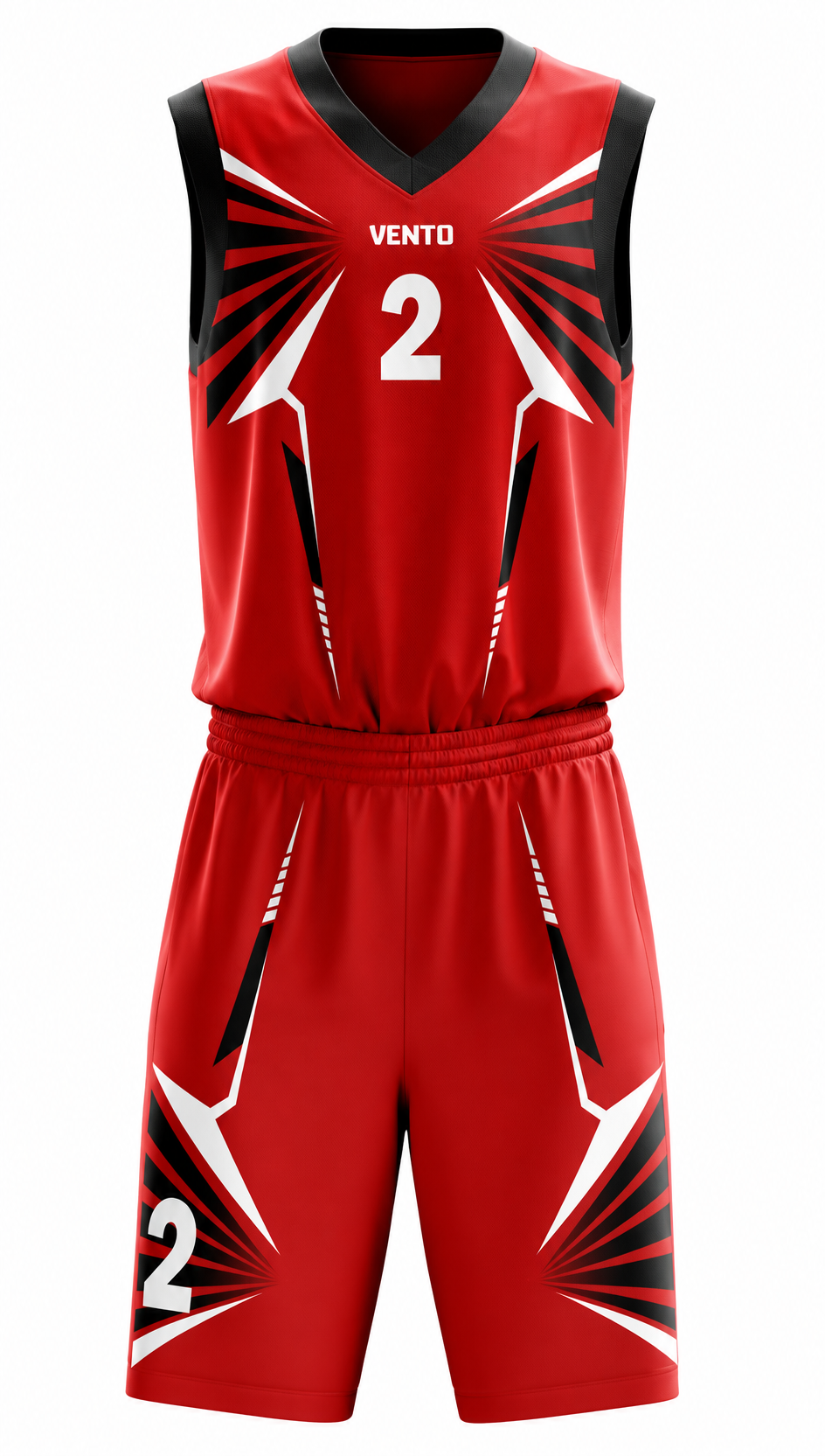 VENTO Blaze Red Basketball Uniform