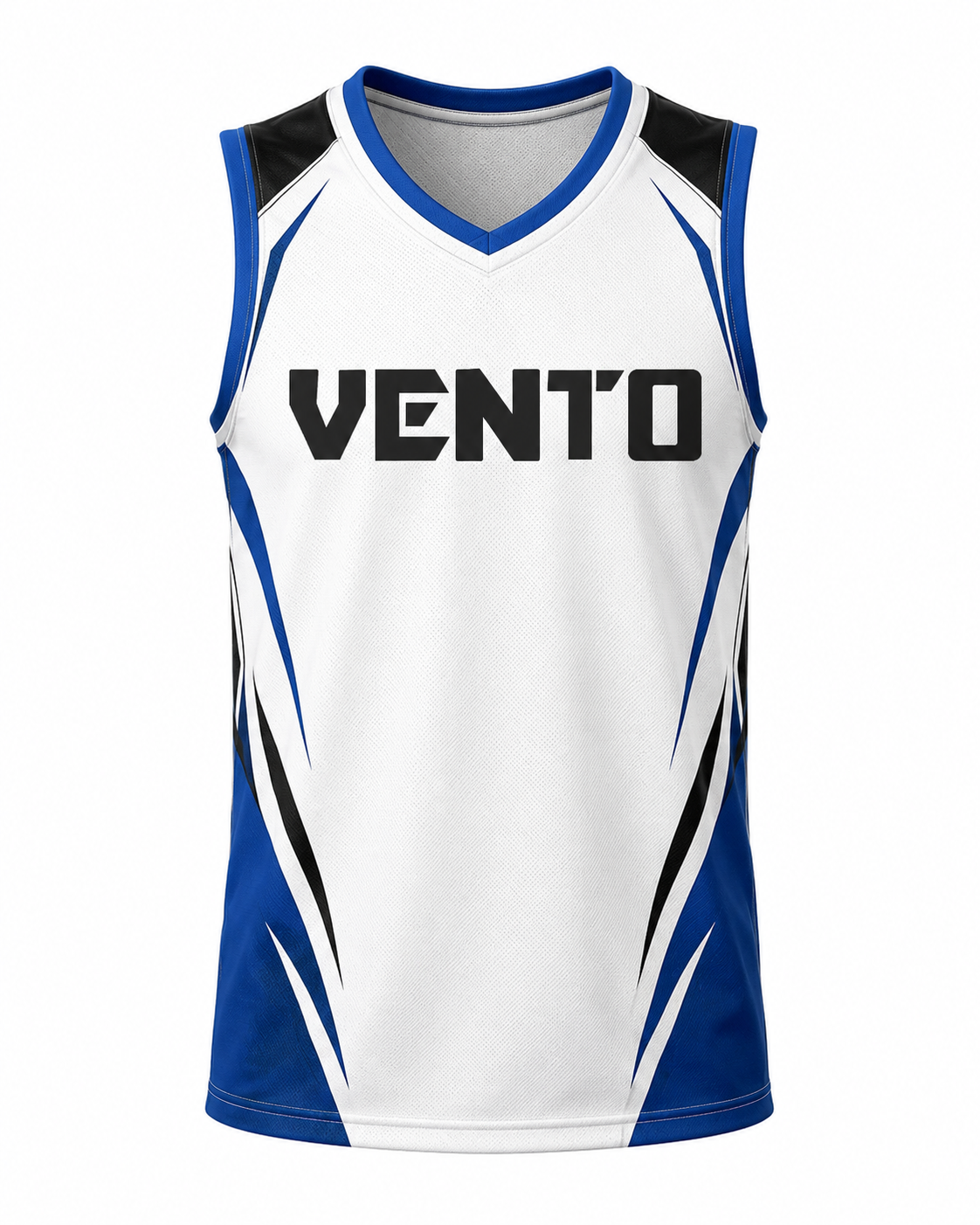 VENTO Pro White Blue Basketball Training Jersey