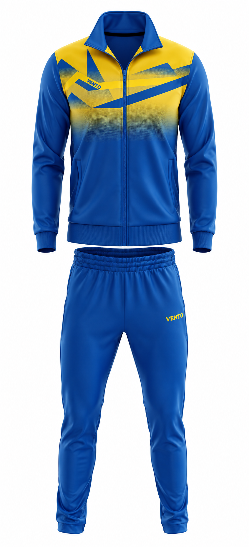 VENTO Volley Strike Blue Yellow Training Tracksuit