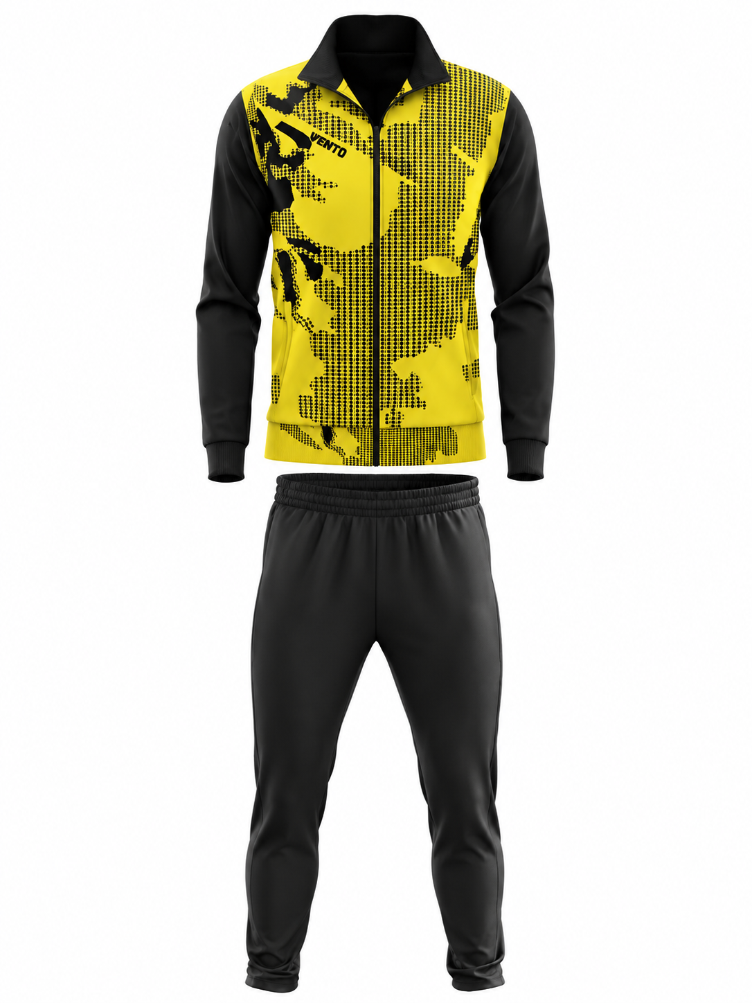VENTO Volley Impact Yellow Black Training Tracksuit