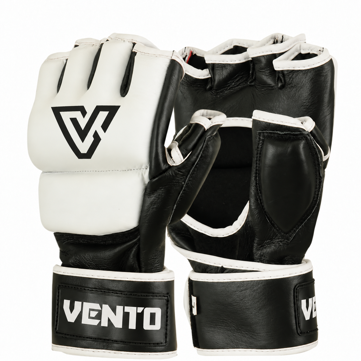 VENTO Classic Black White MMA Competition Gloves