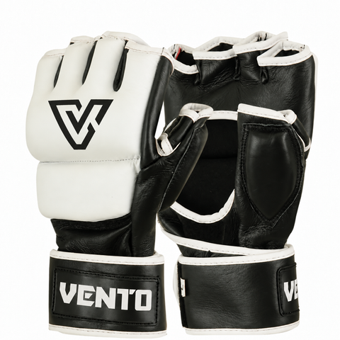 VENTO Classic Black White MMA Competition Gloves