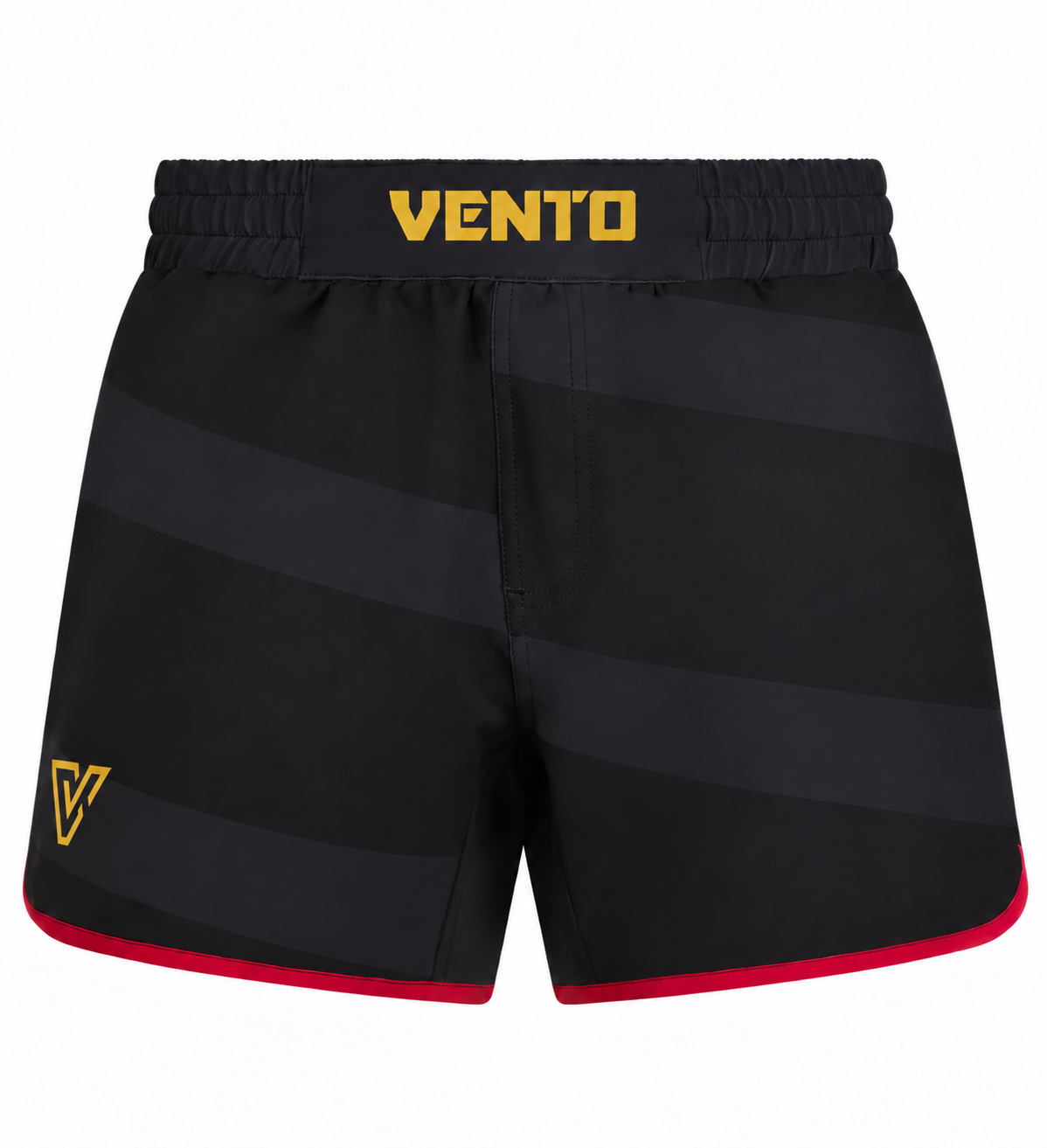 VENTO Shadow Black Red BJJ No-Gi Grappling Shorts