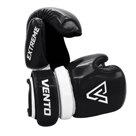VENTO Extreme Point Kickboxing Gloves | Lightweight Sparring Gloves | Black, Blue & Red