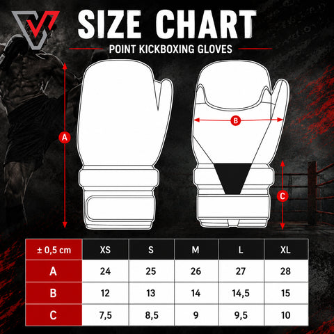 VENTO Extreme Point Kickboxing Gloves | Lightweight Sparring Gloves | Black, Blue & Red