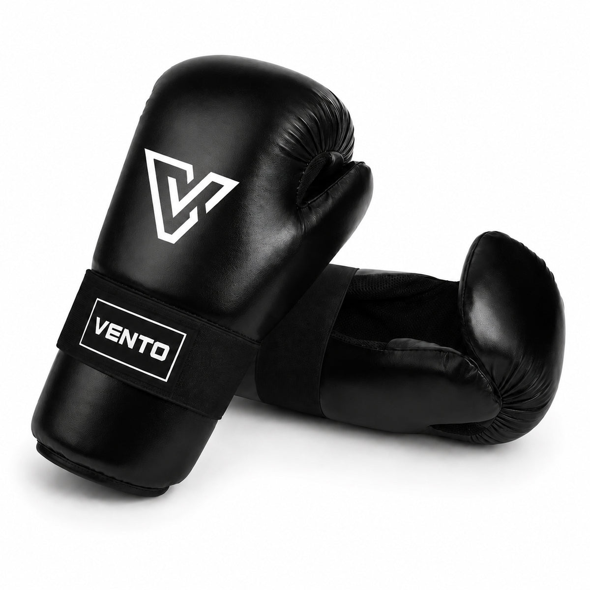 VENTO Point Kickboxing Gloves | Lightweight Training Gloves | PU Leather | Black, Blue & Red