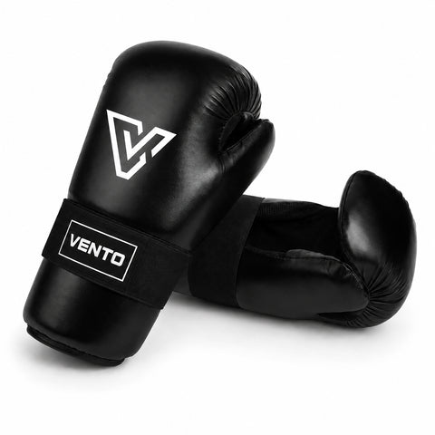 VENTO Point Kickboxing Gloves | Lightweight Training Gloves | PU Leather | Black, Blue & Red