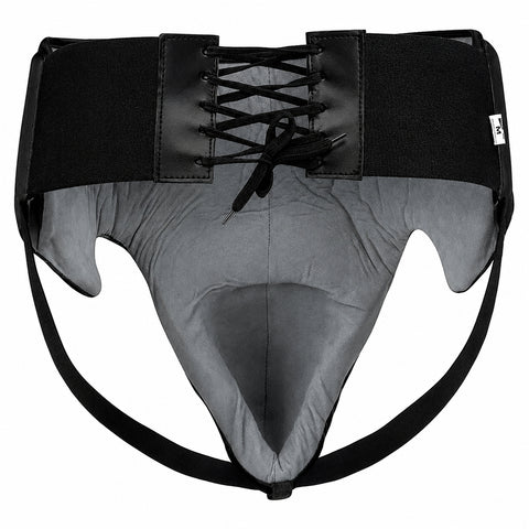 VENTO PU Leather Boxing Groin Guard | Professional Boxing & MMA Groin Protector | Adjustable Lace-Up Cup Protector | Training & Sparring