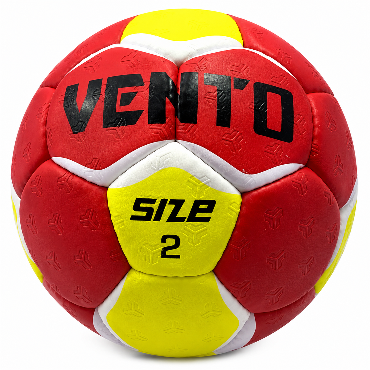 VENTO Professional Red & Yellow Handball - Size 2