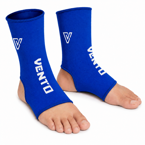 VENTO Muay Thai & Kickboxing Ankle Supports | Compression Ankle Guards | Elastic Ankle Sleeves for MMA, Boxing & Martial Arts
