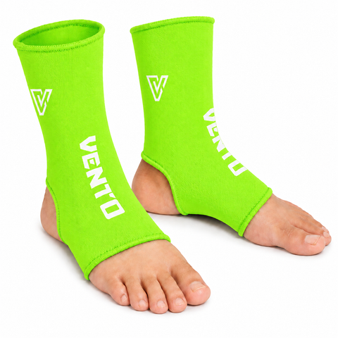 VENTO Muay Thai & Kickboxing Ankle Supports | Compression Ankle Guards | Elastic Ankle Sleeves for MMA, Boxing & Martial Arts
