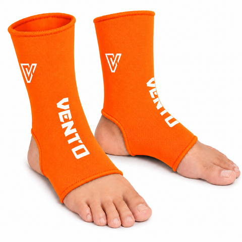 VENTO Muay Thai & Kickboxing Ankle Supports | Compression Ankle Guards | Elastic Ankle Sleeves for MMA, Boxing & Martial Arts