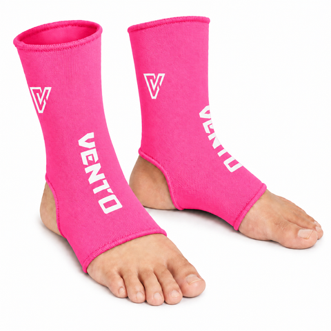 VENTO Muay Thai & Kickboxing Ankle Supports | Compression Ankle Guards | Elastic Ankle Sleeves for MMA, Boxing & Martial Arts