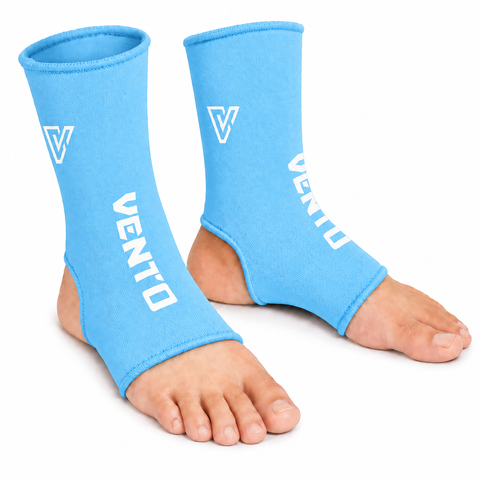 VENTO Muay Thai & Kickboxing Ankle Supports | Compression Ankle Guards | Elastic Ankle Sleeves for MMA, Boxing & Martial Arts