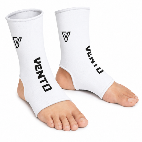 VENTO Muay Thai & Kickboxing Ankle Supports | Compression Ankle Guards | Elastic Ankle Sleeves for MMA, Boxing & Martial Arts