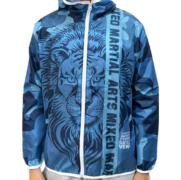 Lion MMA Rain Jacket Blue